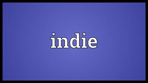 indie meaning in tamil
